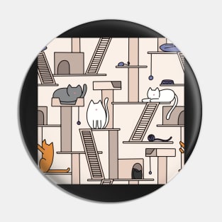 Cat Tree Pattern Pin