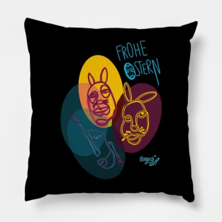 frohe Ostern Pillow