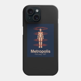 Metropolis, Fritz Lang,1927. Movie poster minimal Phone Case