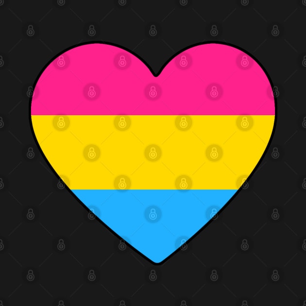 Pansexual Pride Heart by LittleGreenHat