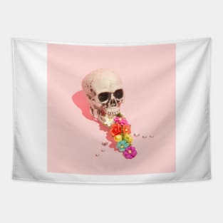 Flower Skull Tapestry