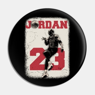 Vintage Distressed Michael Jordan Pin