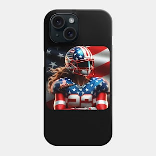 American Woman NFL Football Player #13 Phone Case