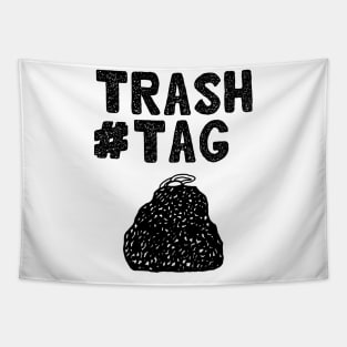 Trashtag hand drawn design version 2 Tapestry