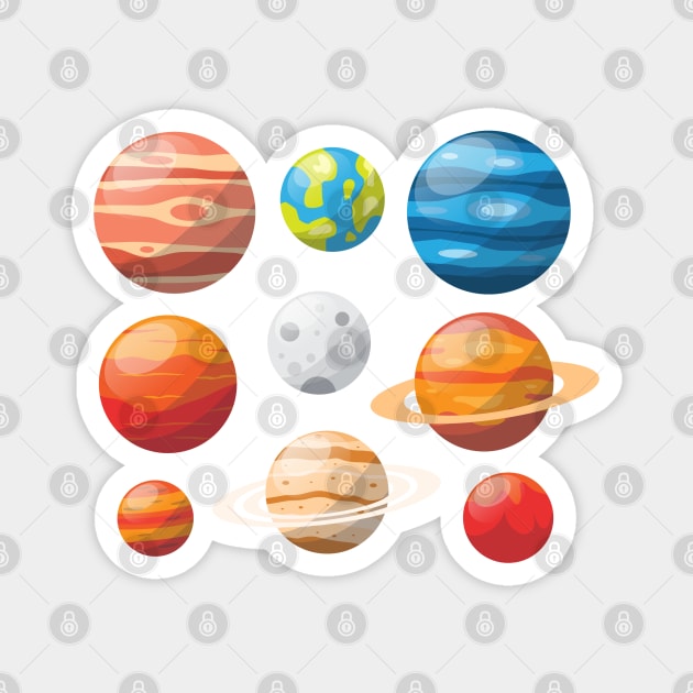 Planets Magnet by Mako Design 