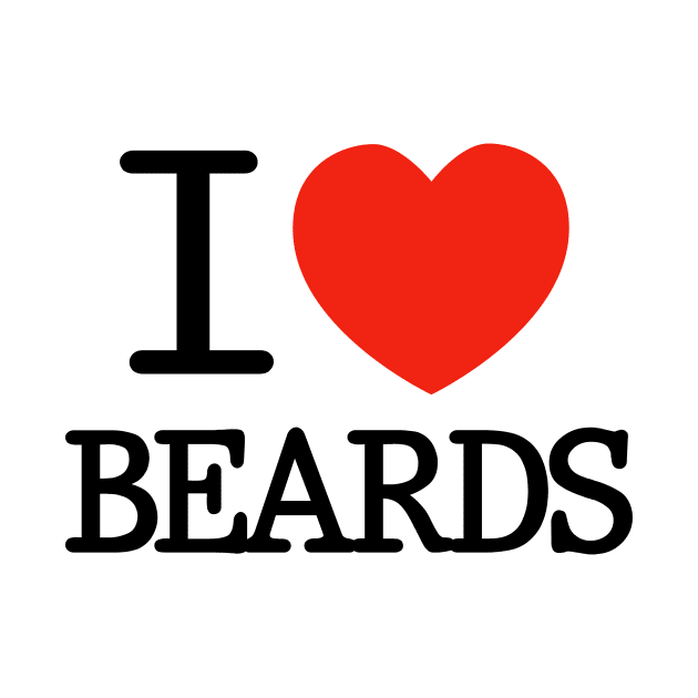 I Heart Beards by ScruffyTees