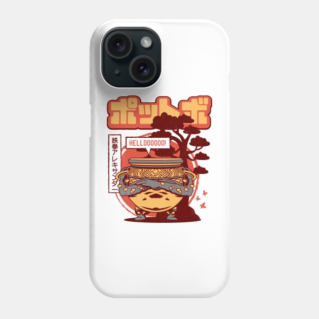 Warrior Jar Japanese Landscape Phone Case by logozaste