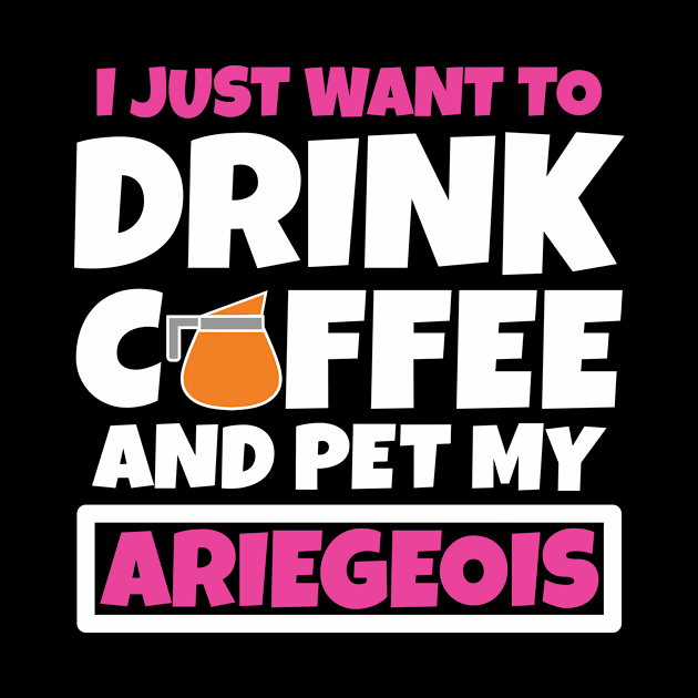 I just want to drink coffee and pet my Ariegeois by colorsplash