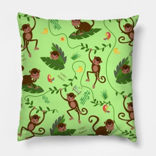 Jumping cheeky monkey Pillow