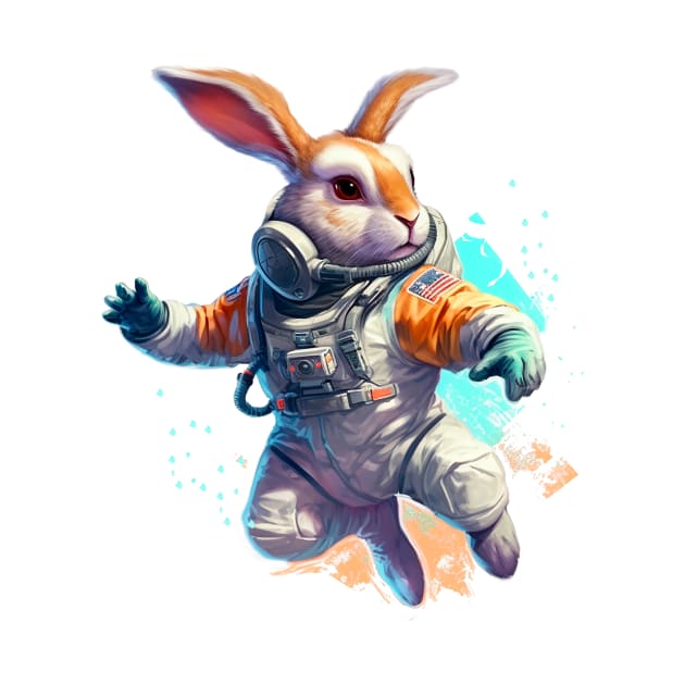 Discover Galaxy Space Rabbit Astronaut - Galaxy Space Rabbit Astronaut - T-Shirt