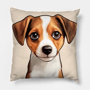 Cute Kawaii Jack Russel Puppy Pillow