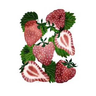 Strawberries pattern T-Shirt