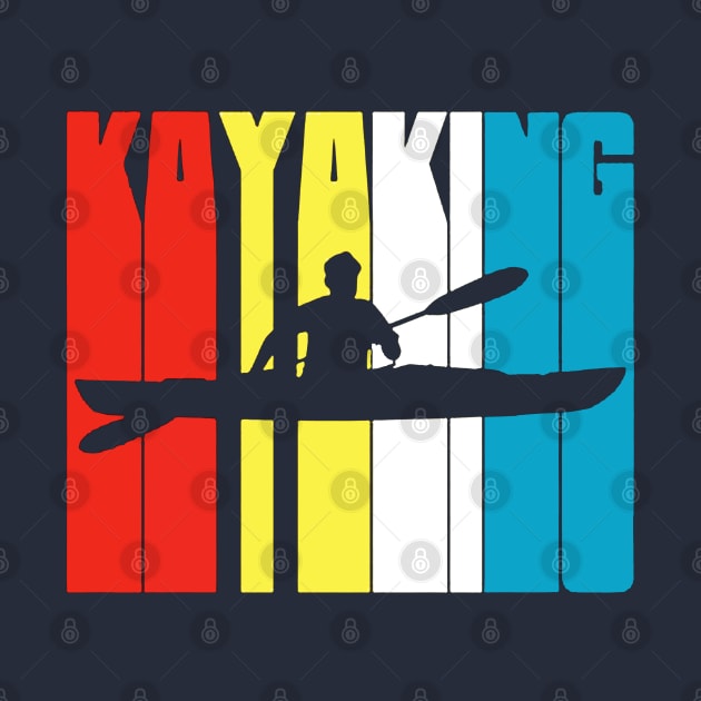 kayaking retro by fabecco