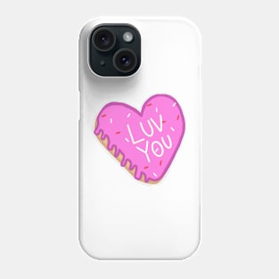 Heart shaped donut Phone Case