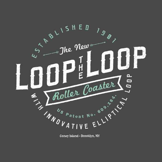 Loop the Loop - Classic Roller Coaster Merch by emmjott