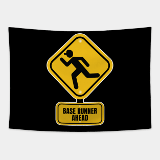 Base Runner Ahead Tapestry