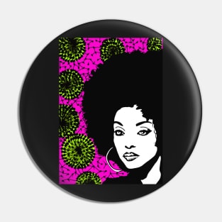 Afro Carribbean lady Pin