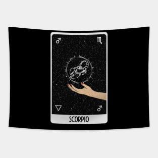 Scorpio Tarot Card Tapestry