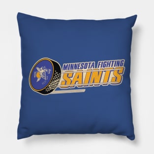 Defunct Minnesota Fighting Saints Hockey Team Pillow