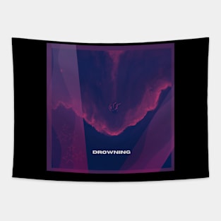 Drowning design Tapestry