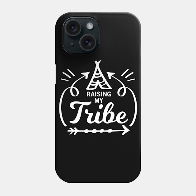 Raising My Tribe Mothers Day Gift Phone Case by PurefireDesigns