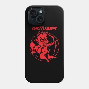 cupid red obituary Phone Case