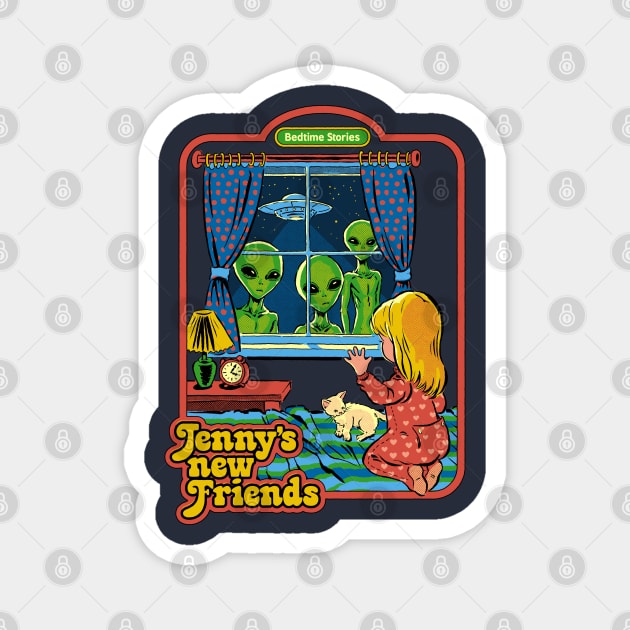 Jenny's New Friends Magnet by Steven Rhodes