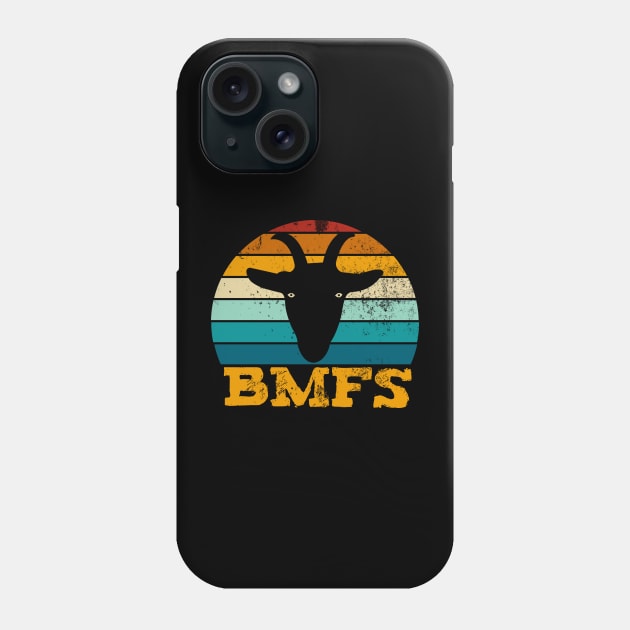 BMFS Goat Vintage Sunset Phone Case by GypsyBluegrassDesigns