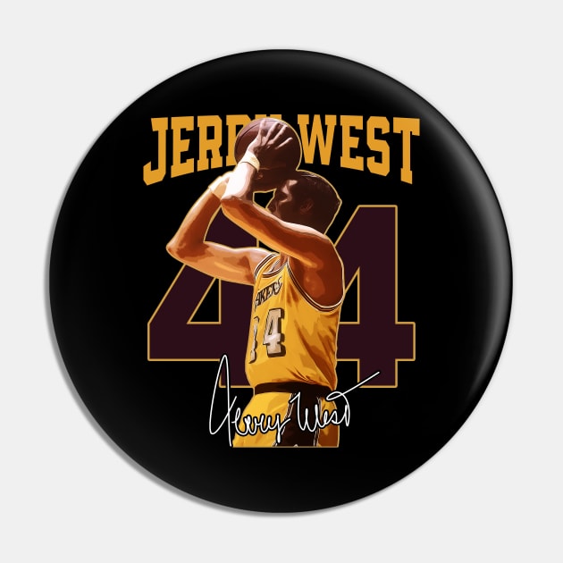 Jerry West Mr Clutch Basketball Legend Signature Vintage Retro 80s 90s Bootleg Rap Style Pin by CarDE