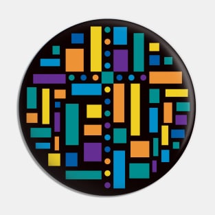 Stained Glass Window Circles 5 Pin