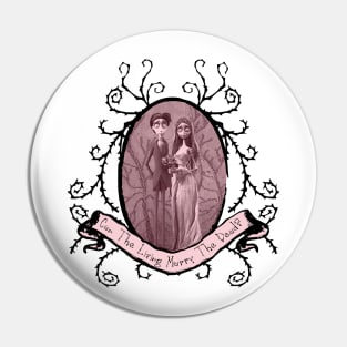 Corpse Bride Emily And Victor Portrait Girls Pin