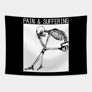 PAIN & SUFFERING Skeleton Tapestry