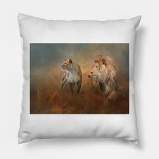 Savanna Lions Pillow