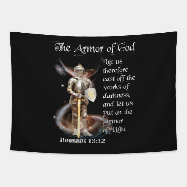 The Armor of The Lord Ephesians 6:11 The Armor of God Tapestry by hispanicworld