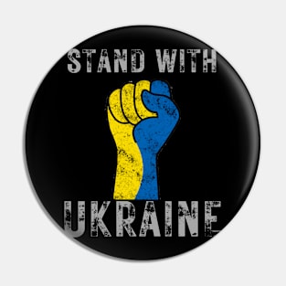 I Stand With Ukraine Pin