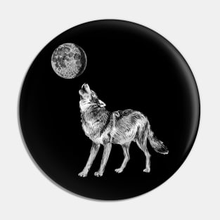 Wolf Howling Pin