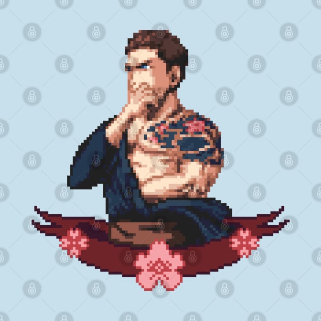 Chris Redfield Resident Evil Pixel Art by AlleenasPixels