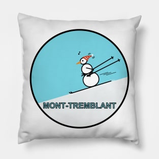 Frosty the Snowman - Skiing at Mont-Tremblant Pillow