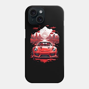 Red Car Design Art Phone Case