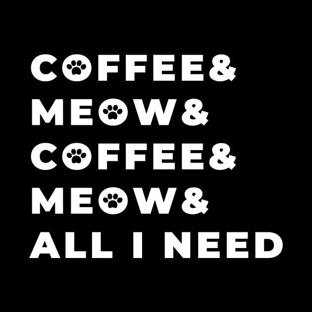 Coffee and meow, all I need by coffeewithkitty