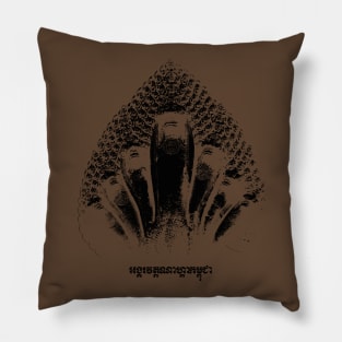 Naga Angkor Wat in Black Pillow