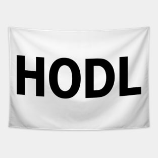 HODL!! Black Letters Tapestry