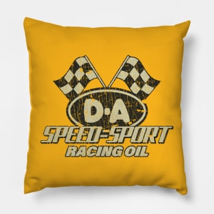 D-A Speed Sport Racing Oil 1961 Pillow