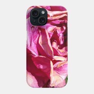 Hot Pink Dead Rose Phone Case