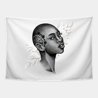 Beautiful african woman portrait Tapestry