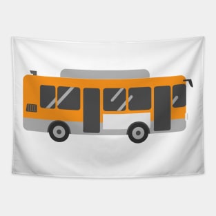 Bus Funny Nursery Cartoon Drawing Design Tapestry