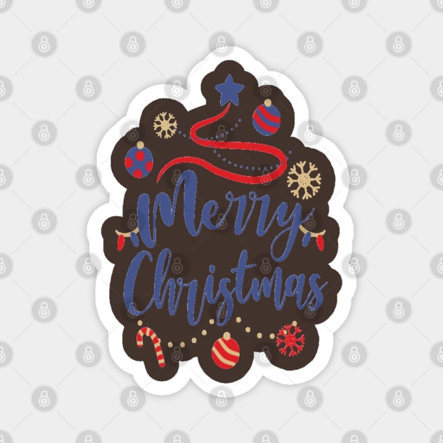 merry christmas Magnet by M_Mary