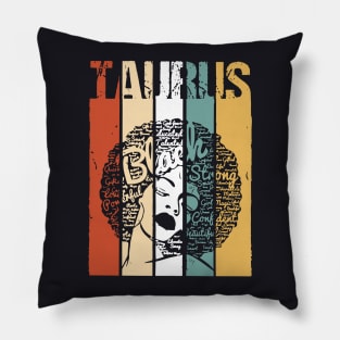 Taurus Girl Black Strong Beautiful Confident Beautiful Talented Girlfriend Wife Pillow