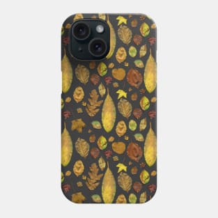 Nunnery leaves - grey Phone Case