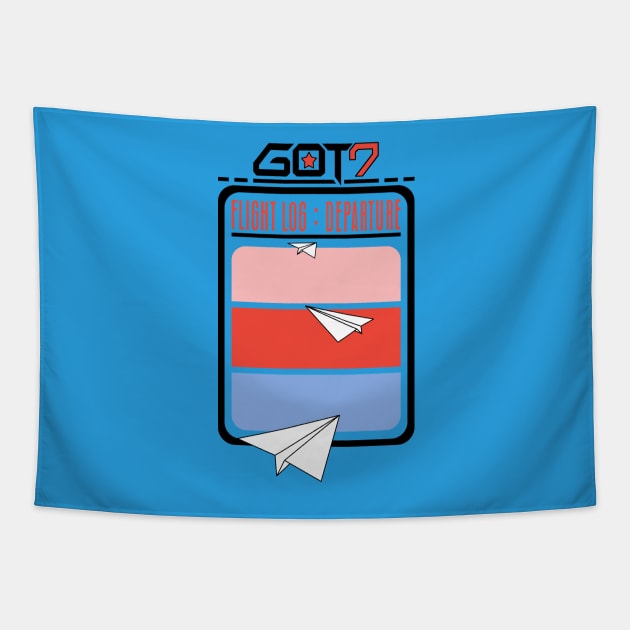 GOT7 - Flight Log (b) - Black2 Tapestry by JO_D_D